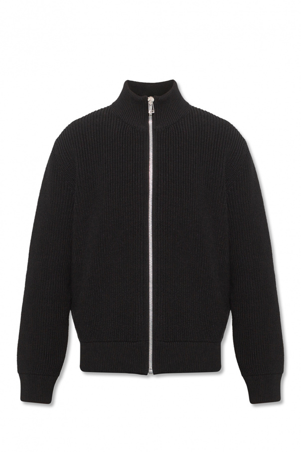 Bottega Veneta rib-knit funnel neck coat - GenesinlifeShops 